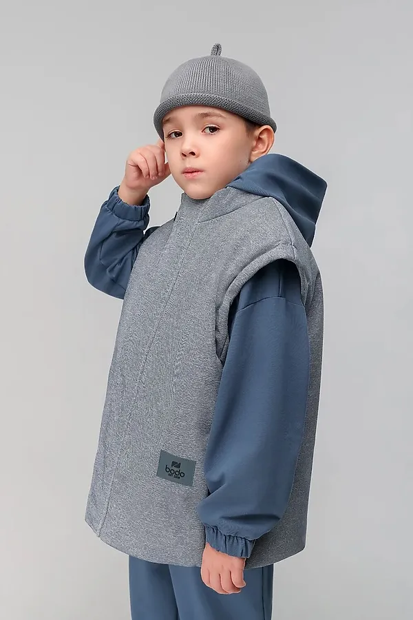 Жилет BODO, синий джинсовый - фото 2