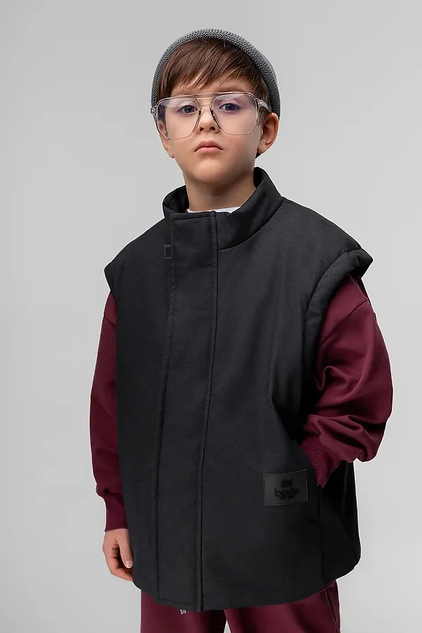 Жилет BODO, черный джинсовый - фото 2