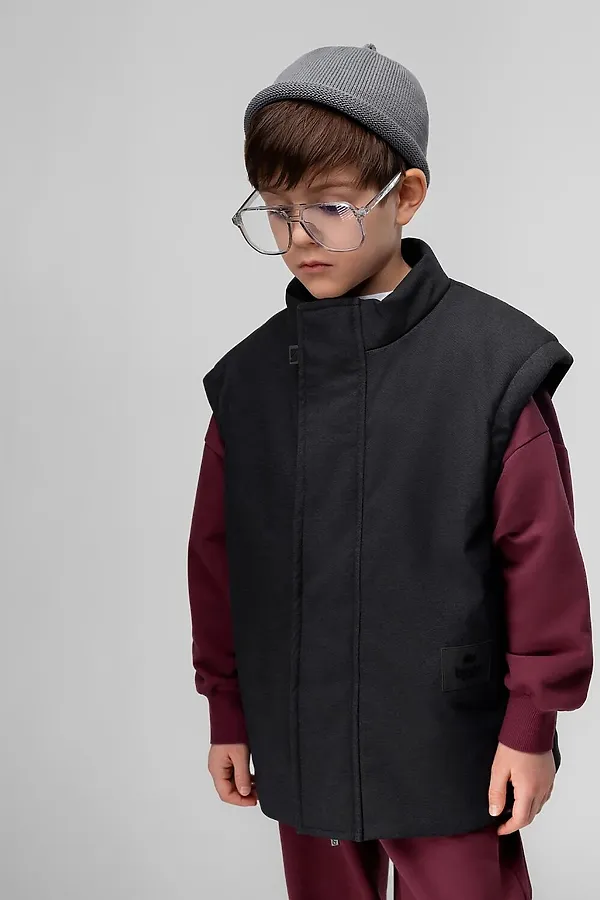 Жилет BODO, черный джинсовый - фото 2