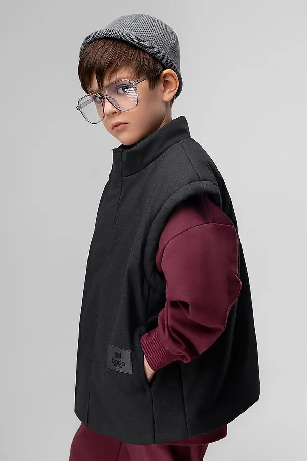 Жилет BODO, черный джинсовый - фото 2