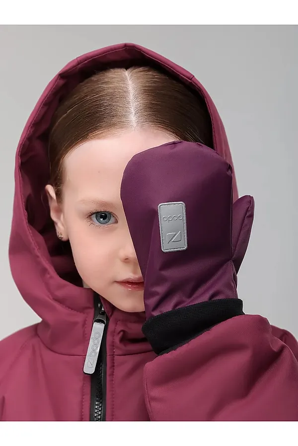 Варежки BODO, сливовый - фото 2