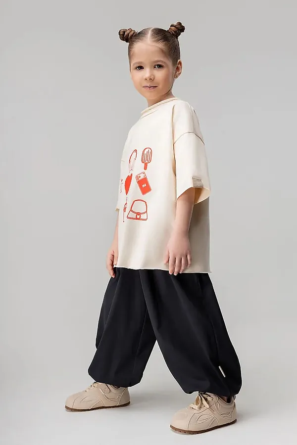 Брюки - алладины BODO, черный - фото 2