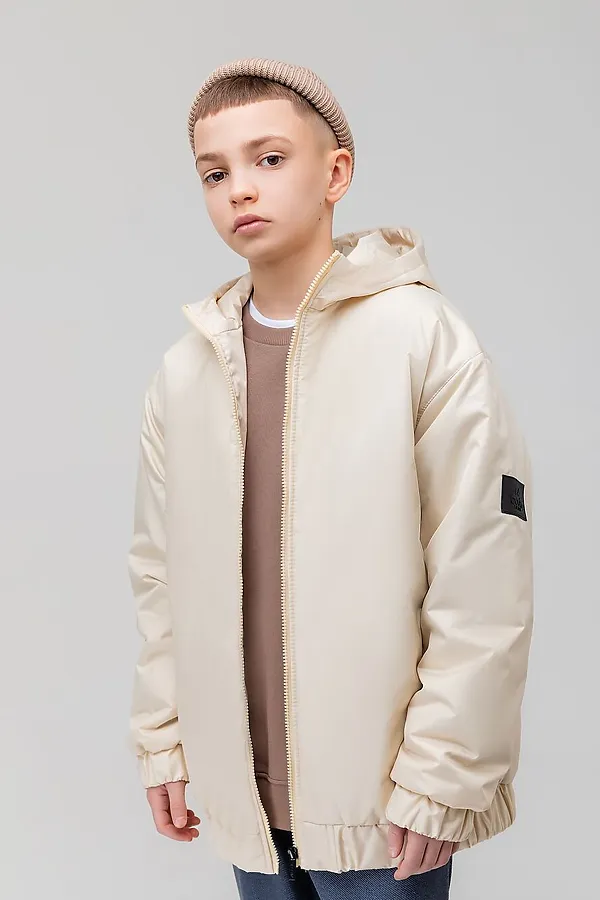 Куртка с капюшоном со стойкой BODO-S, ванильный - фото 2
