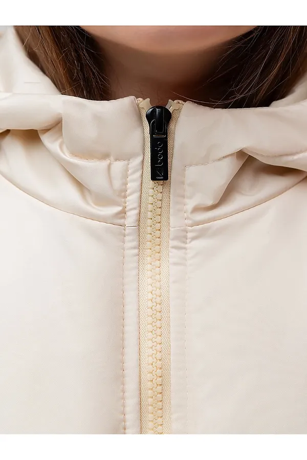 Куртка с капюшоном со стойкой BODO-S, ванильный - фото 2