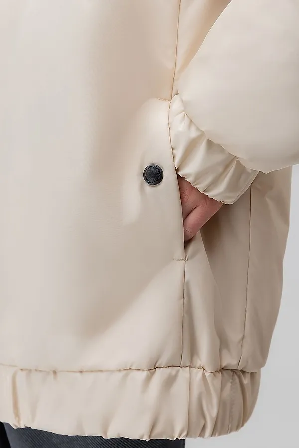 Куртка с капюшоном со стойкой BODO-S, ванильный - фото 2