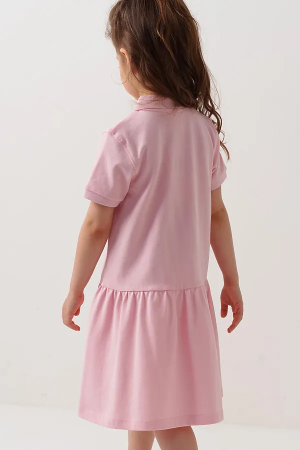 Платье трикотажное для девочек PLAYTODAY, светло-розовый - фото 2