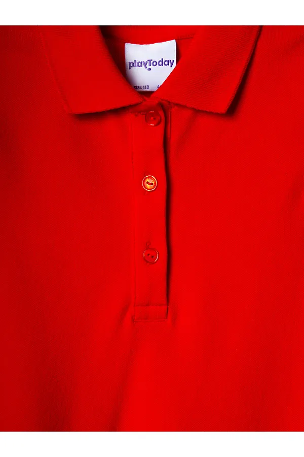 Платье трикотажное для девочек PLAYTODAY, красный - фото 2