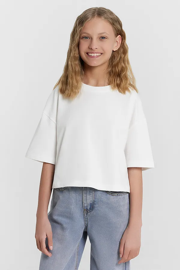 Футболка для девочек MARK FORMELLE, белый - фото 2