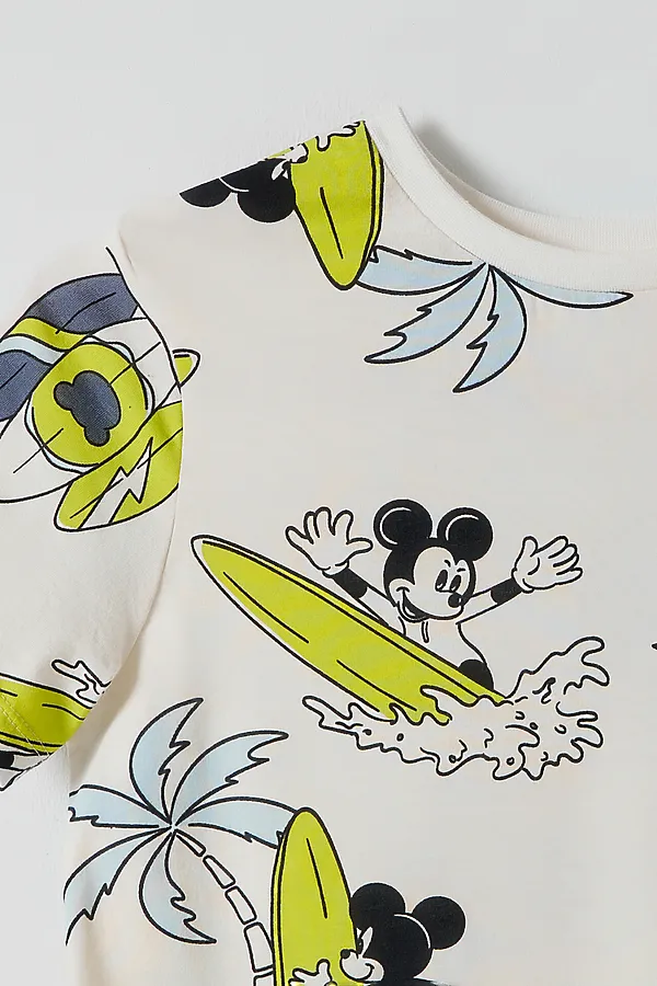 Комплект для мальчиков (футболка, шорты) MARK FORMELLE, пляжные мышата на молоке - фото 2