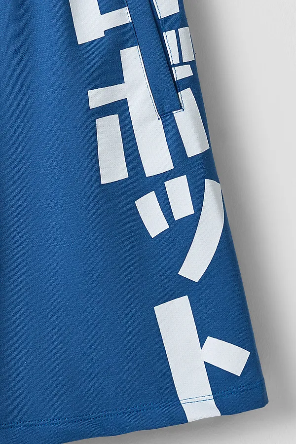 Шорты для мальчиков MARK FORMELLE, синий океан +печать - фото 2