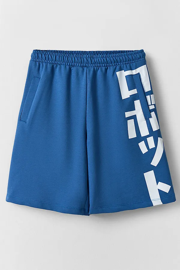 Шорты для мальчиков MARK FORMELLE, синий океан +печать - фото 2