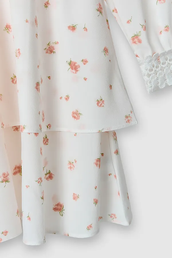 Платье MARK FORMELLE, розочки на белом - фото 2