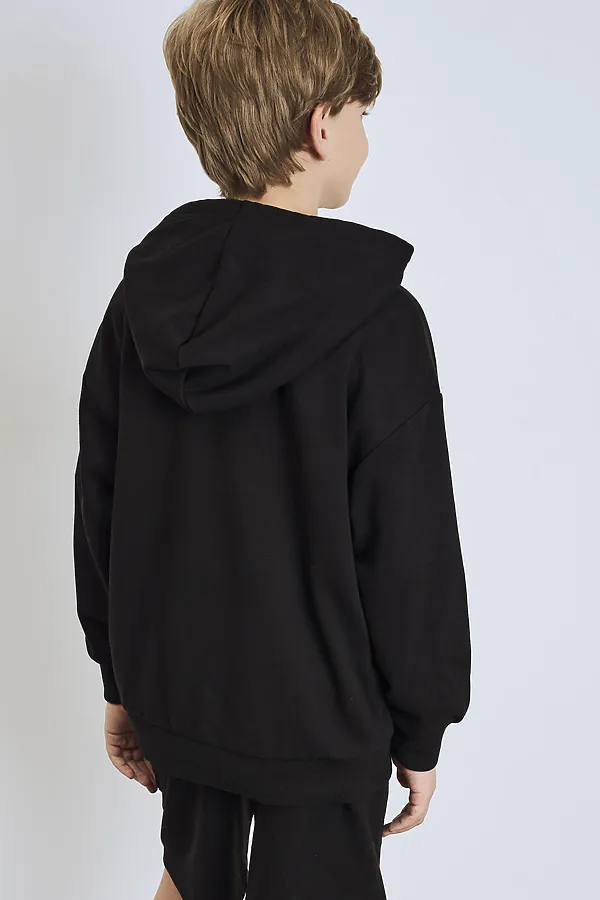 Толстовка трикотажная для мальчиков PLAYTODAY, черный - фото 2