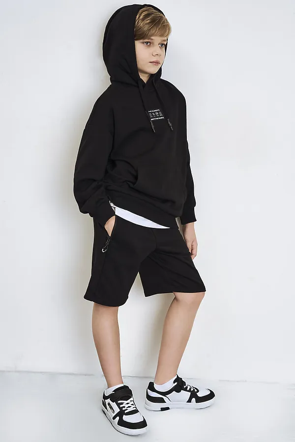 Толстовка трикотажная для мальчиков PLAYTODAY, черный - фото 2
