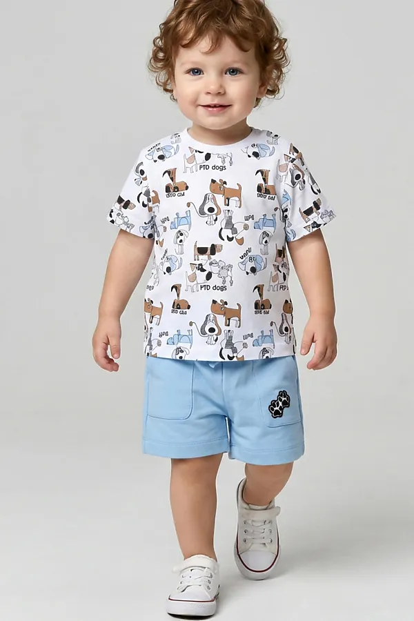 Шорты детские трикотажные для мальчиков, 2 шт в комплекте PLAYTODAY, разноцветный - фото 2