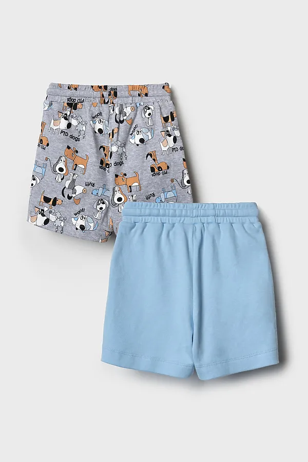 Шорты детские трикотажные для мальчиков, 2 шт в комплекте PLAYTODAY, разноцветный - фото 2