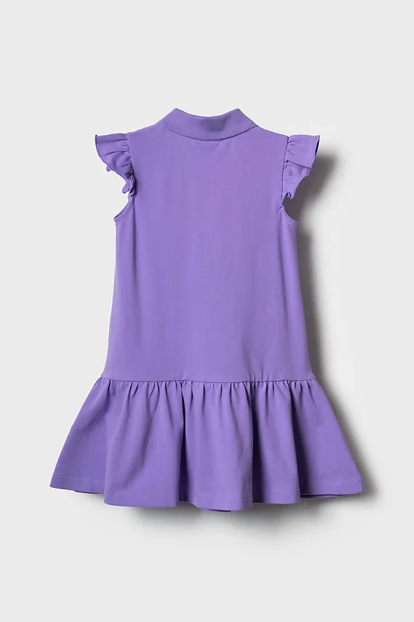 Платье трикотажное для девочек PLAYTODAY, сиреневый - фото 2