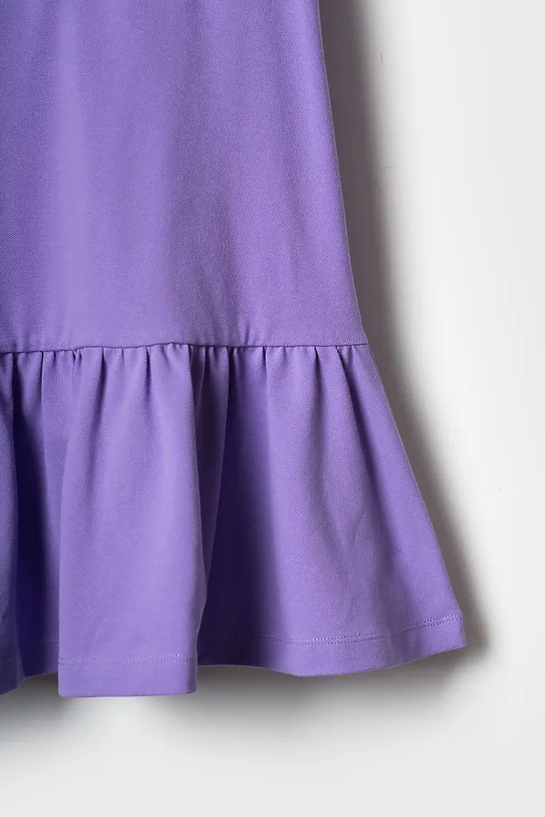 Платье трикотажное для девочек PLAYTODAY, сиреневый - фото 2