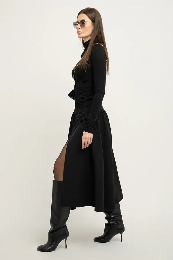 Юбка на кокетке НАТАЛИ, черный - фото 2