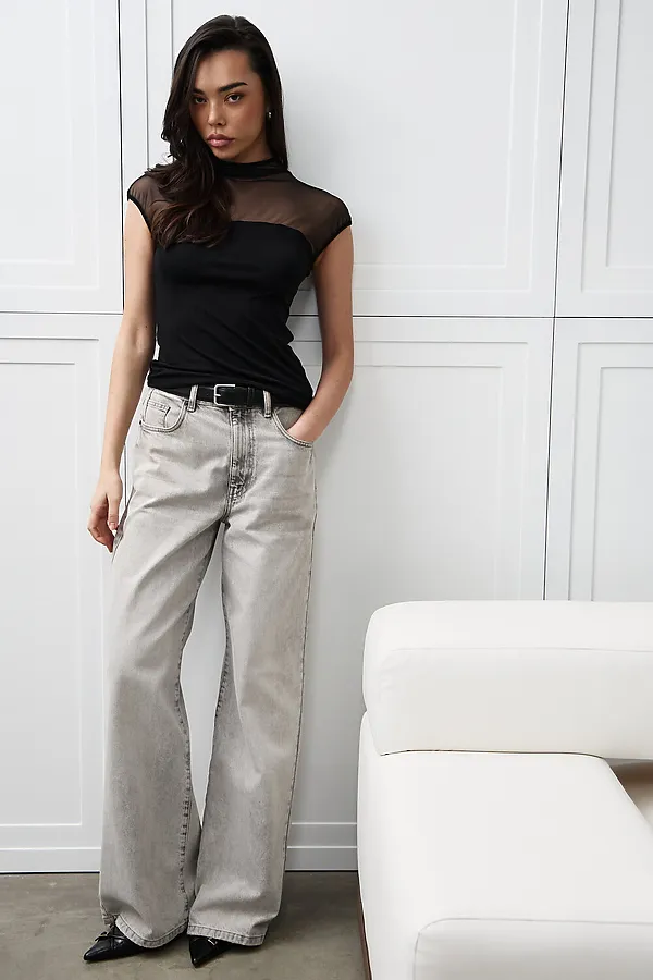 Топ сетка НАТАЛИ, черный - фото 2