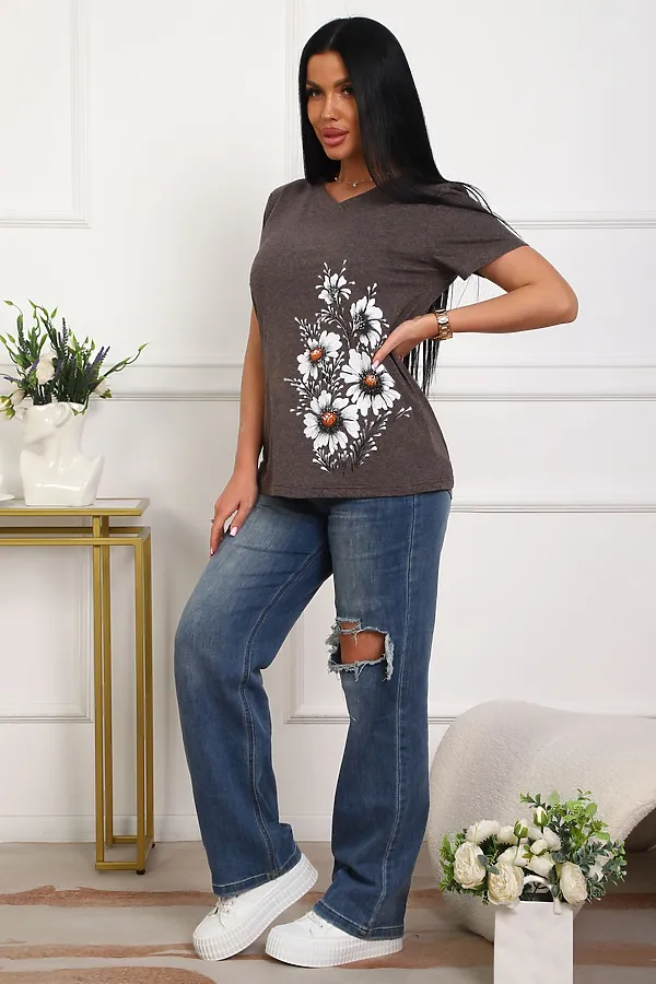 Футболка 29540 НАТАЛИ, коричневый - фото 2