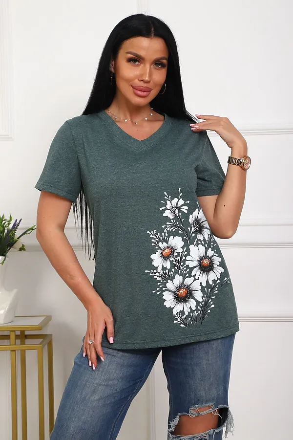 Футболка 29540 НАТАЛИ, зеленый - фото 2