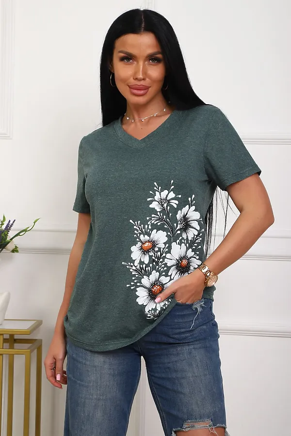 Футболка 29540 НАТАЛИ, зеленый - фото 2