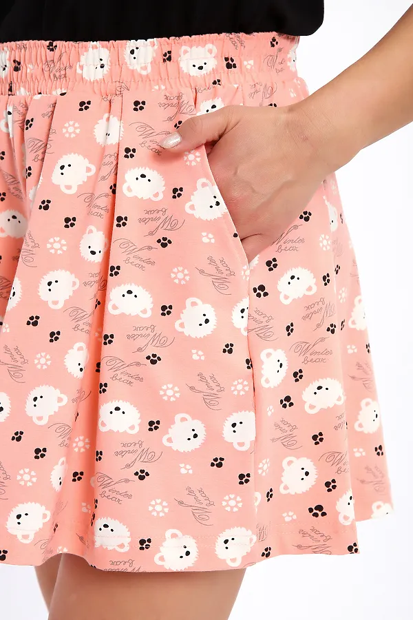 Пижама с шортами 88144 НАТАЛИ, персик - фото 2