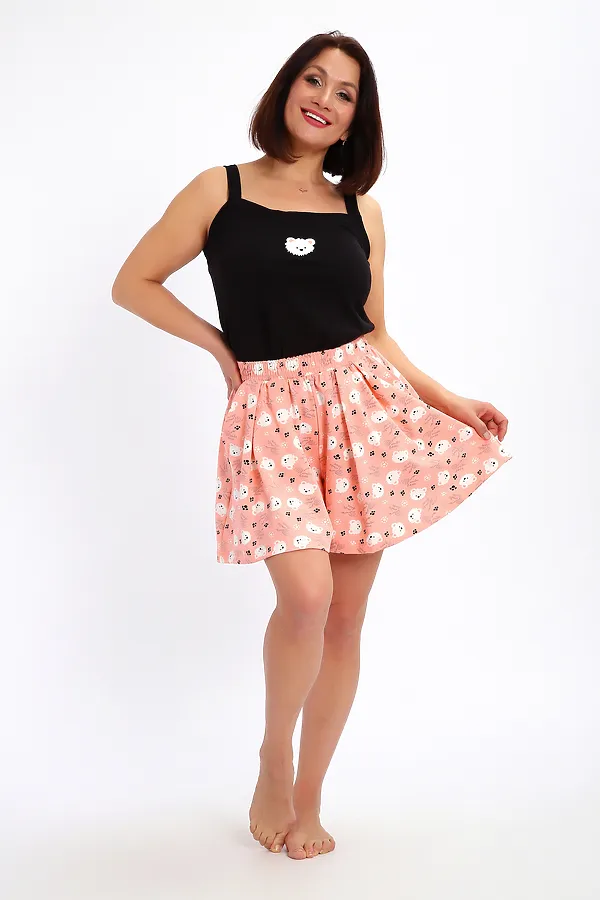 Пижама с шортами 88144 НАТАЛИ, персик - фото 2