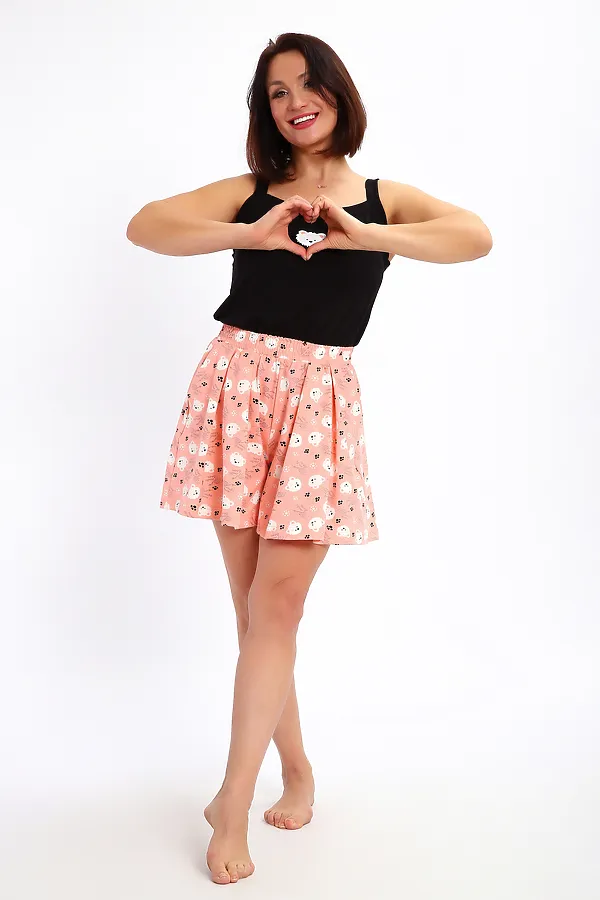 Пижама с шортами 88144 НАТАЛИ, персик - фото 2