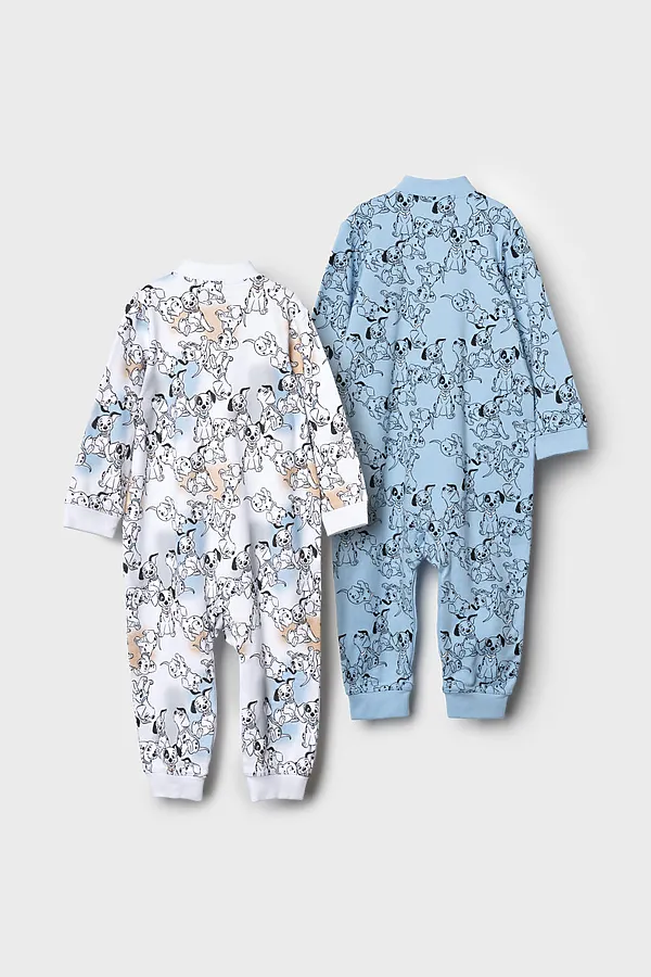 Комбинезон детский трикотажный для мальчиков, 2 шт в комплекте PLAYTODAY, разноцветный - фото 2