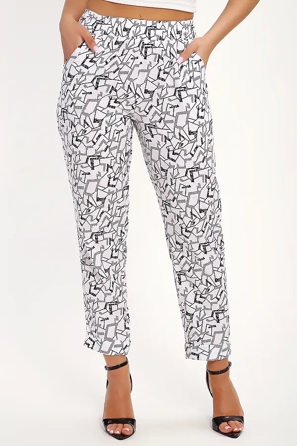 Брюки 32831 НАТАЛИ, черно-белый - фото 2