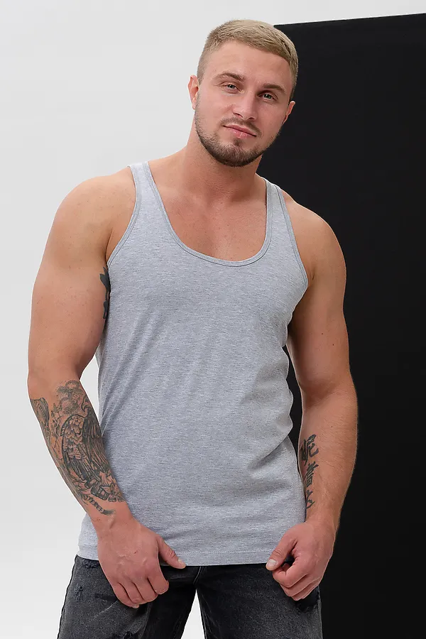 Майка 14483/Захар НАТАЛИ, серый меланж - фото 2