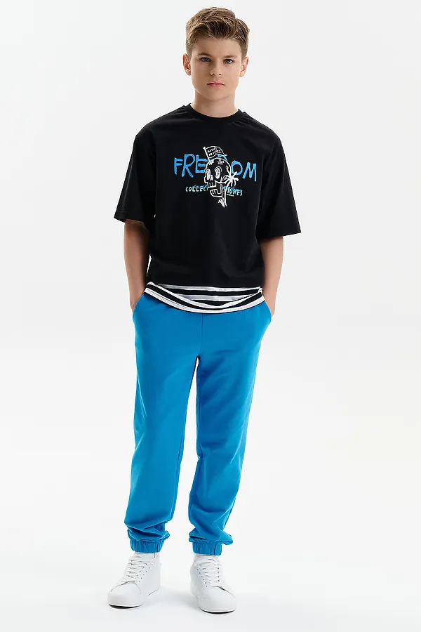 Футболка для мальчиков PELICAN, черный - фото 2