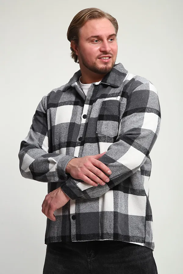 Рубашка РМК-01 НАТАЛИ, серый - фото 2