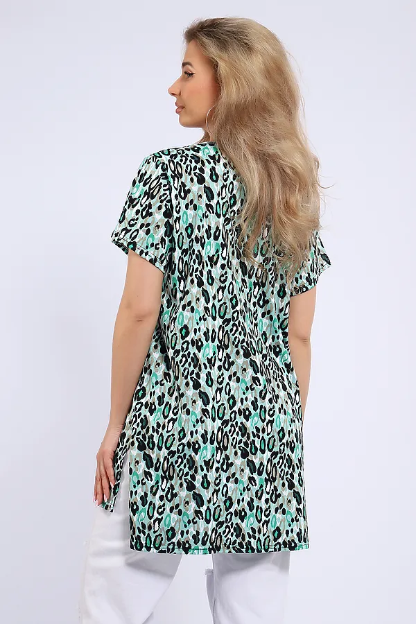 Туника 013 НАТАЛИ, зеленый - фото 2