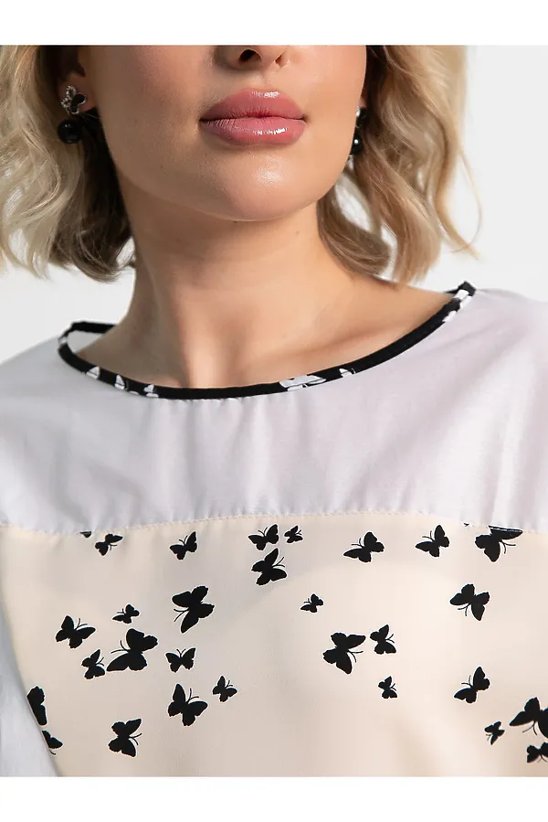 Блуза Нежность LADY TAIGA, белая - фото 2