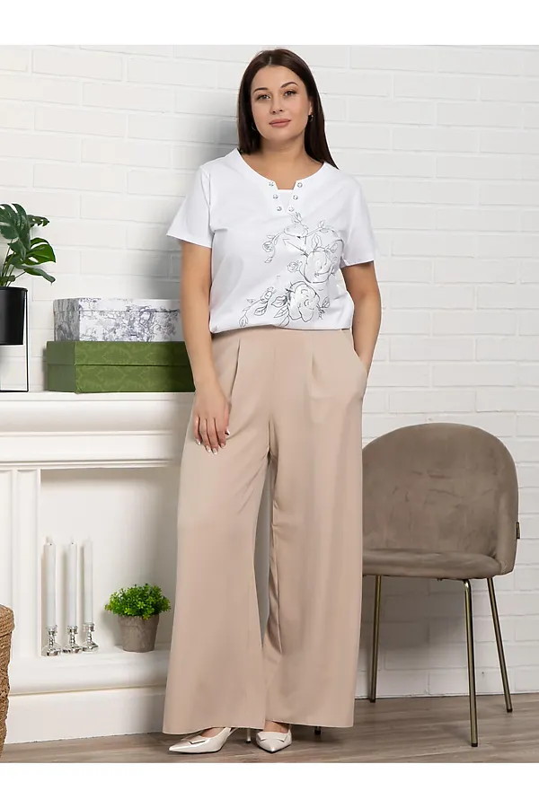 Блуза Кэмерон LADY TAIGA, белый - фото 2