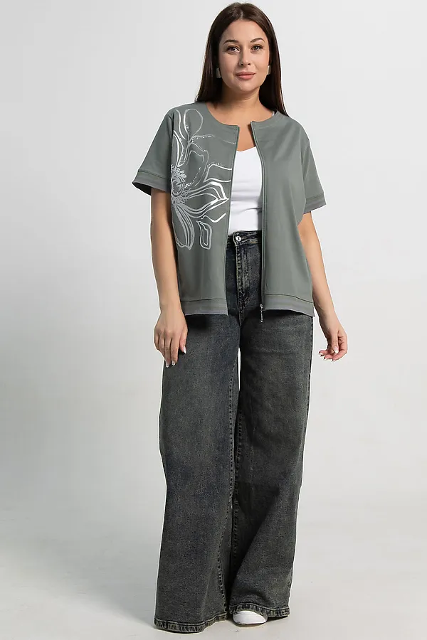 Блуза Бэлла LADY TAIGA, оливковый - фото 2