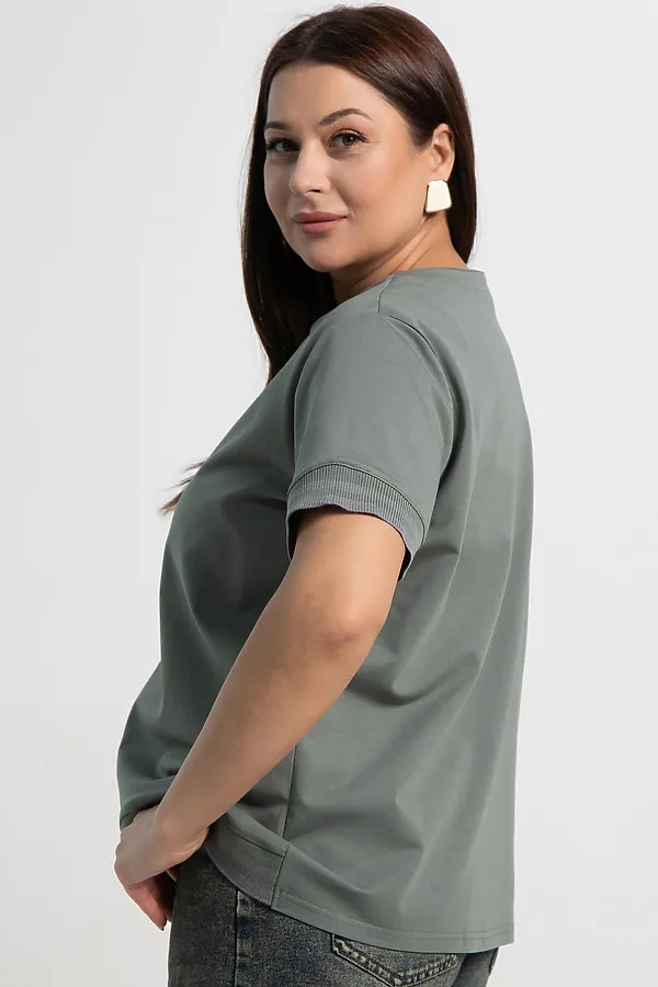 Блуза Бэлла LADY TAIGA, оливковый - фото 2