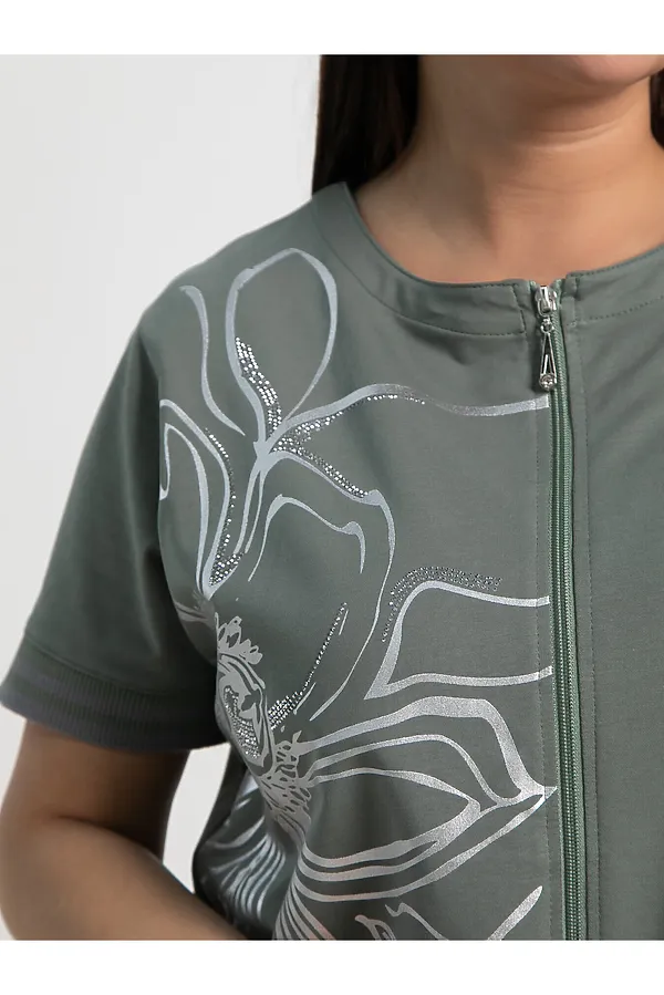 Блуза Бэлла LADY TAIGA, оливковый - фото 2