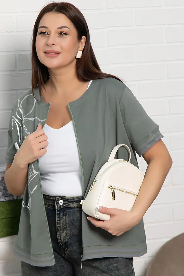 Блуза Бэлла LADY TAIGA, оливковый - фото 2