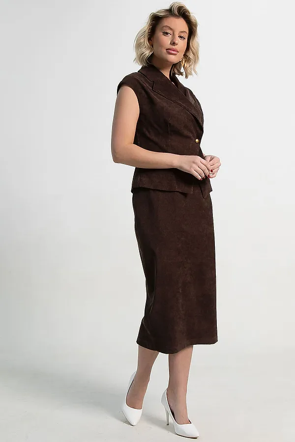 Юбка Ялта LADY TAIGA, шоколадная - фото 2