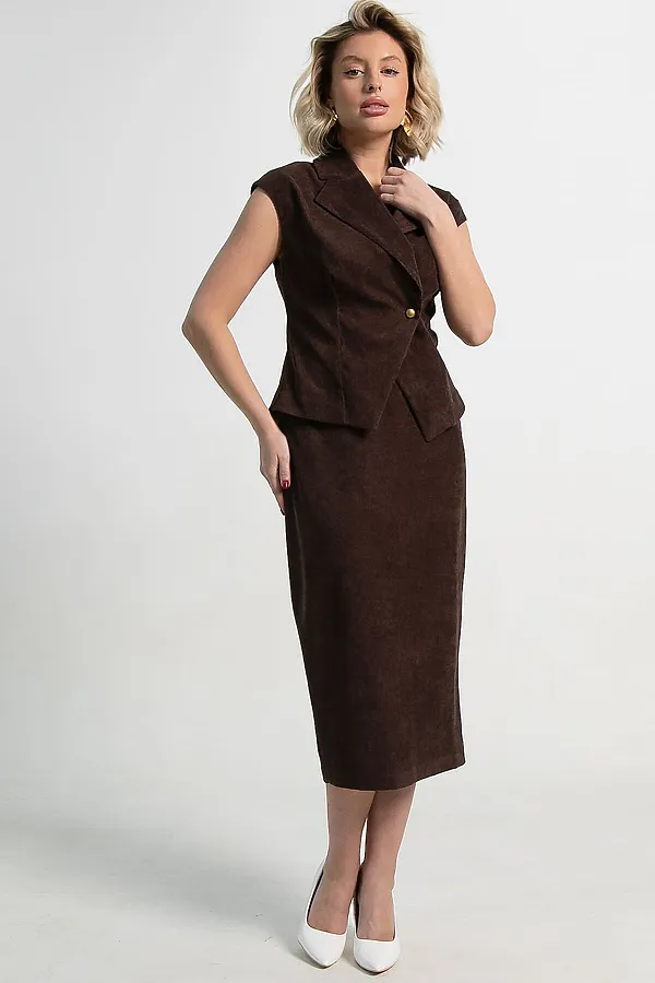 Юбка Ялта LADY TAIGA, шоколадная - фото 2