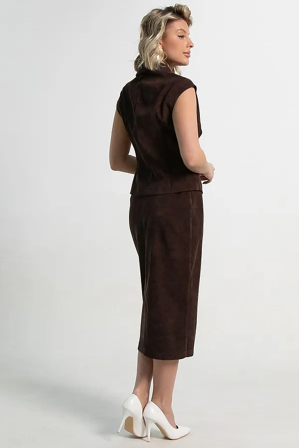 Жилет Анабель LADY TAIGA, шоколадный - фото 2