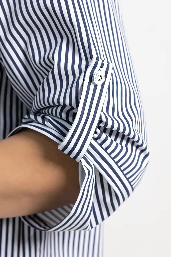 Блуза Азалия LADY TAIGA, белая/полоска - фото 2