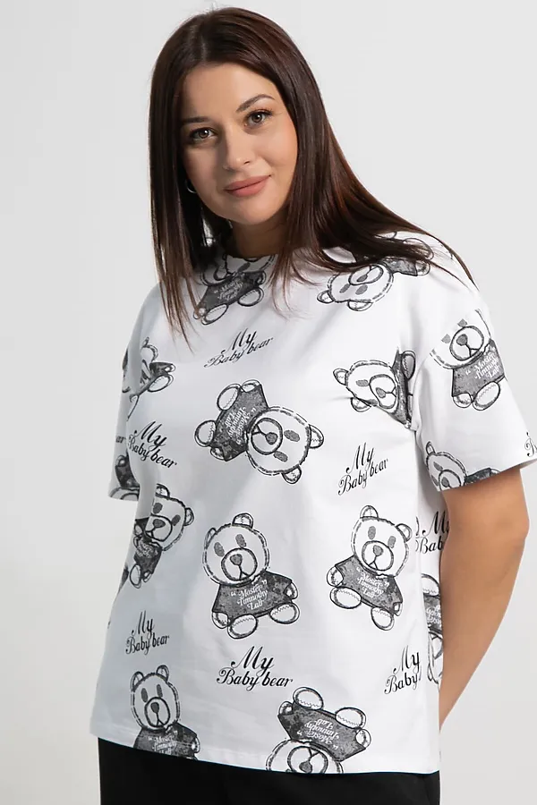 Футболка Бриса LADY TAIGA, белая - фото 2