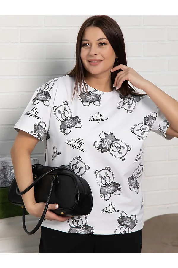 Футболка Бриса LADY TAIGA, белая - фото 2