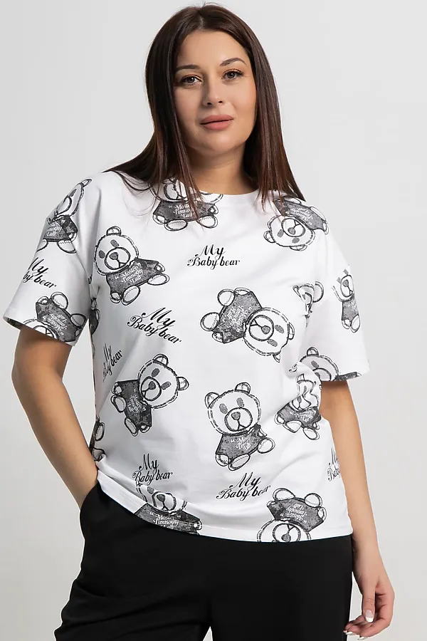 Футболка Бриса LADY TAIGA, белая - фото 2