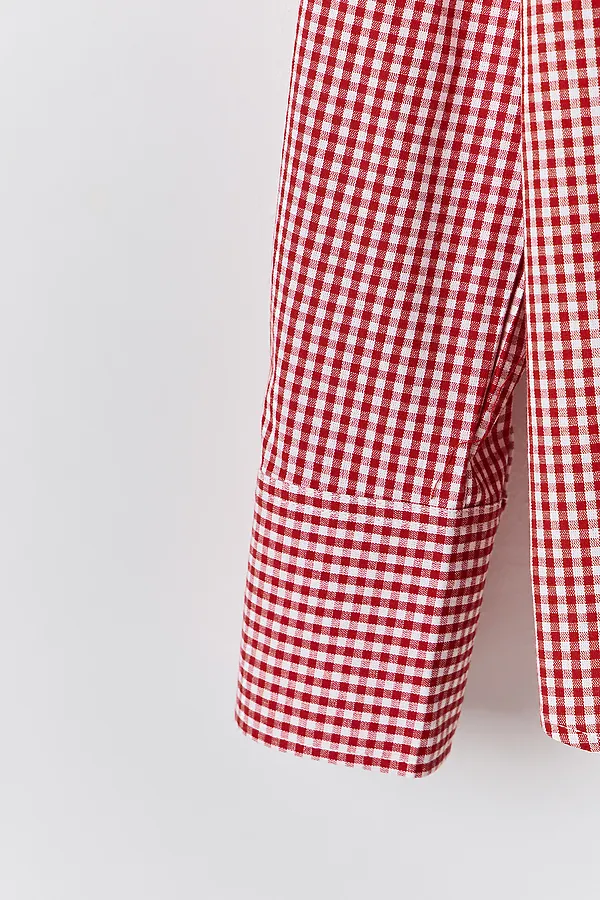 Рубашка женская MARK FORMELLE, клетка виши красная - фото 2